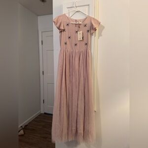 Joyfolie Embellished Maxi Dress 14 junior size (fits XS adult) NWT